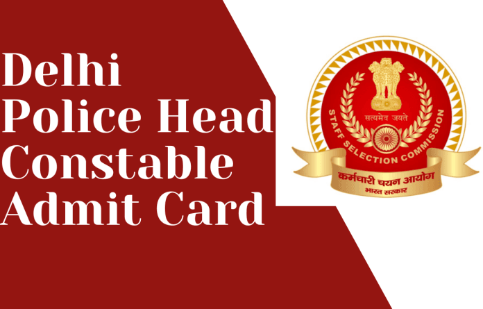 Delhi Police Head Constable Admit Card